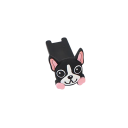 Bouchon de porte en silicone 9,3 x 2,6 x 4,3 cm Bloc de réduction en coin Chien Corgi Bouchon anti-courant Sécurité pour chambres d'enfants 2