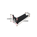 Bouchon de porte en silicone 9,3 x 2,6 x 4,3 cm Bloc de réduction en coin Chien Corgi Bouchon anti-courant Sécurité pour chambres d'enfants 3