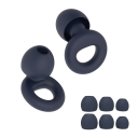 Bouchons d'oreilles en silicone 1,8 x 1,6 cm Contre le bruit et l'eau Pour dormir Nager Réutilisables Bouchons d'oreilles doux 7
