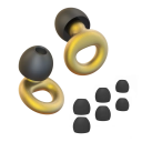 Bouchons d'oreilles en silicone 1,8 x 1,6 cm Contre le bruit et l'eau Pour dormir Nager Réutilisables Bouchons d'oreilles doux et amortissants 12