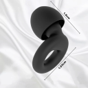 Bouchons d'oreilles en silicone 1,8 x 1,6 cm Contre le bruit et l'eau Pour dormir Nager Réutilisables Bouchons d'oreilles doux 15