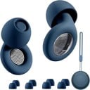 Bouchons d'oreilles en silicone pour atténuation du bruit avec filtre acoustique et embouts interchangeables dans un étui pour dormir 1