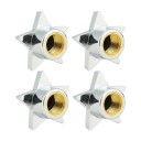 Bouchons de valve étoile 4 pcs 1
