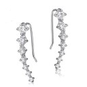 Boucle d'oreille en argent - Étoile filante 2