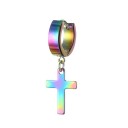 Boucle d'oreille ronde avec pendentif 8