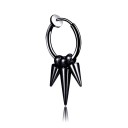 Boucle d'oreille ronde avec pendentif G2552 11