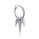 Boucle d'oreille ronde avec pendentif G2552 12