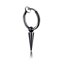 Boucle d'oreille ronde avec pendentif G2552 13