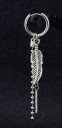 Boucle d'oreille ronde avec pendentif G487 9