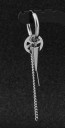 Boucle d'oreille ronde avec pendentif G487 13