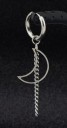 Boucle d'oreille ronde avec pendentif G487 14