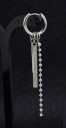 Boucle d'oreille ronde avec pendentif G487 15
