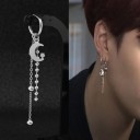Boucle d'oreille ronde avec pendentif G487 1
