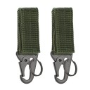 Boucle de suspension tactique Boucle en nylon avec mousqueton Sangle avec mousqueton 2 pcs 6