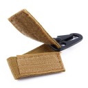 Boucle de suspension tactique Boucle en nylon avec mousqueton Sangle avec mousqueton 2 pcs 2