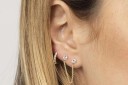 Boucles d'oreilles à chaînes pour femmes à deux trous 1