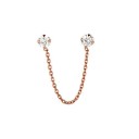 Boucles d'oreilles à chaînes pour femmes à deux trous 2