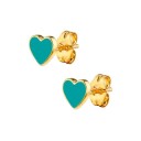 Boucles d'oreilles à clou en forme de cœur pour femmes G459 8
