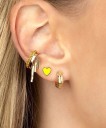 Boucles d'oreilles à clou en forme de cœur pour femmes G459 2