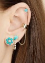 Boucles d'oreilles à clou en forme de cœur pour femmes G459 3