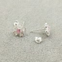 Boucles d'oreilles à clou femme fleur G143 4