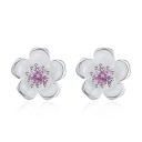 Boucles d'oreilles à clou pour femme fleur 3