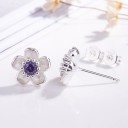 Boucles d'oreilles à clou pour femme fleur 4