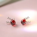 Boucles d'oreilles à clou pour femme renne de Noël 6