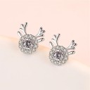Boucles d'oreilles à clou pour femme renne de Noël 7