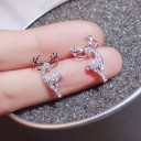 Boucles d'oreilles à clou pour femme renne de Noël 8