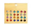 Boucles d'oreilles à clou pour femmes 12 paires H872 2