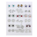 Boucles d'oreilles à clou pour femmes 18 paires 8