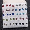 Boucles d'oreilles à clou pour femmes 20 paires C1094 5