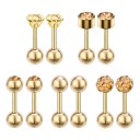 Boucles d'oreilles à clou pour femmes 5 paires A3151 6