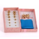 Boucles d'oreilles à clou pour femmes 6 paires G873 2