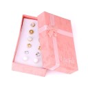 Boucles d'oreilles à clou pour femmes 6 paires G953 4