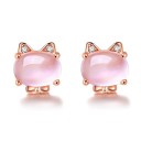 Boucles d'oreilles à clou pour femmes avec cristal G1293 1