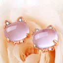 Boucles d'oreilles à clou pour femmes avec cristal G1293 2