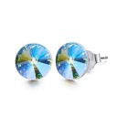 Boucles d'oreilles à clou pour femmes avec cristal G813 12