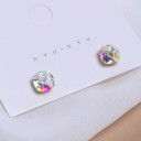 Boucles d'oreilles à clou pour femmes avec cristal 2