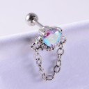 Boucles d'oreilles à clou pour femmes avec des cristaux 36