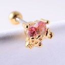 Boucles d'oreilles à clou pour femmes avec des cristaux 8