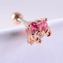 Boucles d'oreilles à clou pour femmes avec des cristaux 10