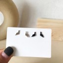 Boucles d'oreilles à clou pour femmes avec des dinosaures 2