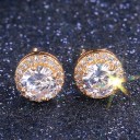 Boucles d'oreilles à clou pour femmes avec pierre H776 5