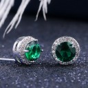 Boucles d'oreilles à clou pour femmes avec pierre H776 6