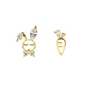 Boucles d'oreilles à clou pour femmes avec zircon 2