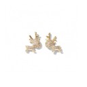 Boucles d'oreilles à clou pour femmes avec zircon 4