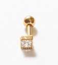 Boucles d'oreilles à clou pour femmes avec zircon 8