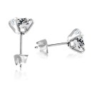 Boucles d'oreilles à clou pour femmes avec zircon G635 1
